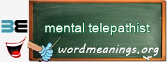 WordMeaning blackboard for mental telepathist